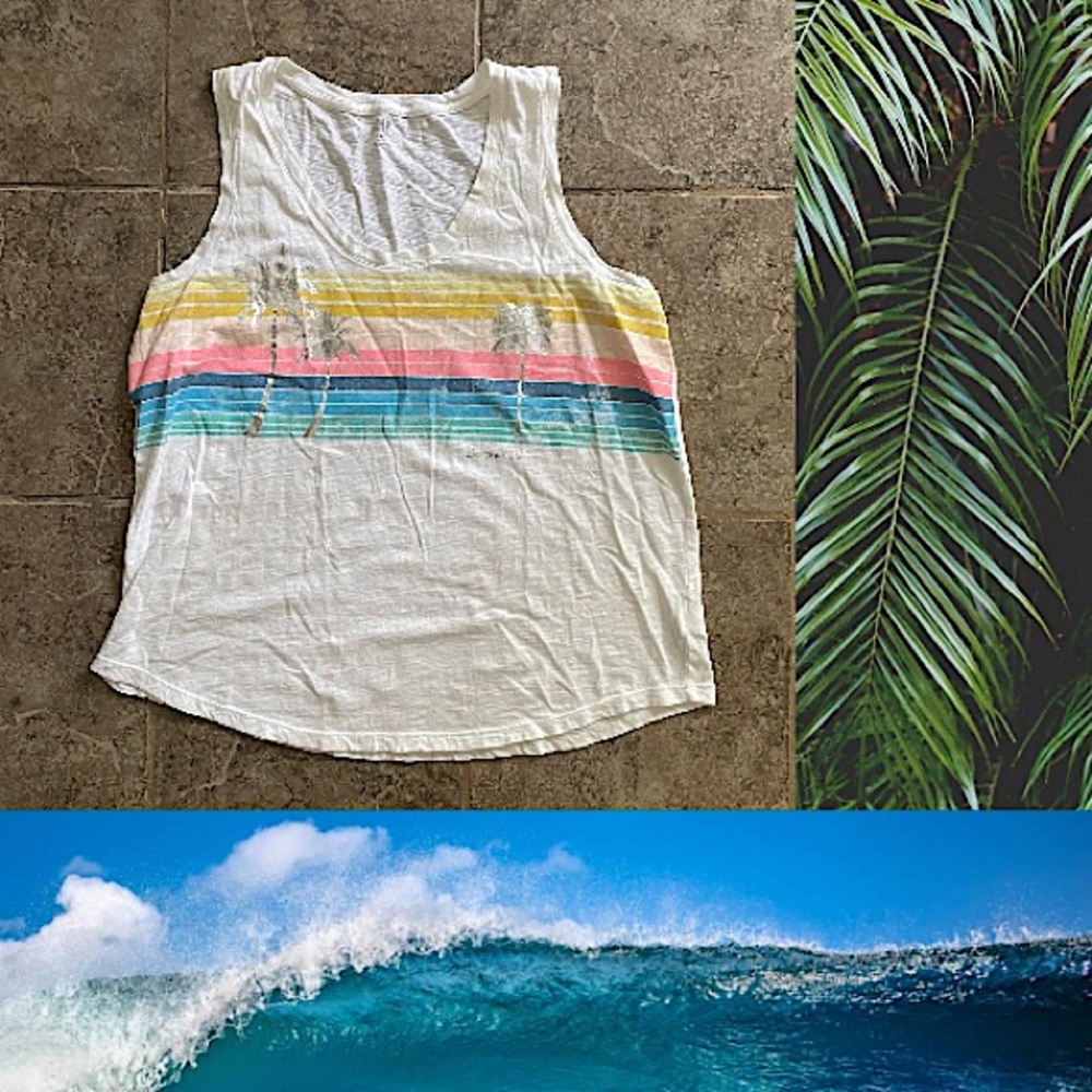 palm tree tank top